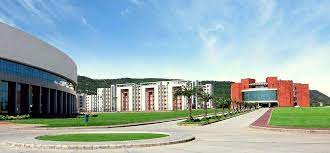 Real photograph of Amity University Jaipur campus buildings